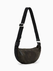 AllSaints Green Half Moon Rec Cross-Body Bag - Image 5 of 7