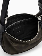 AllSaints Green Half Moon Rec Cross-Body Bag - Image 6 of 7