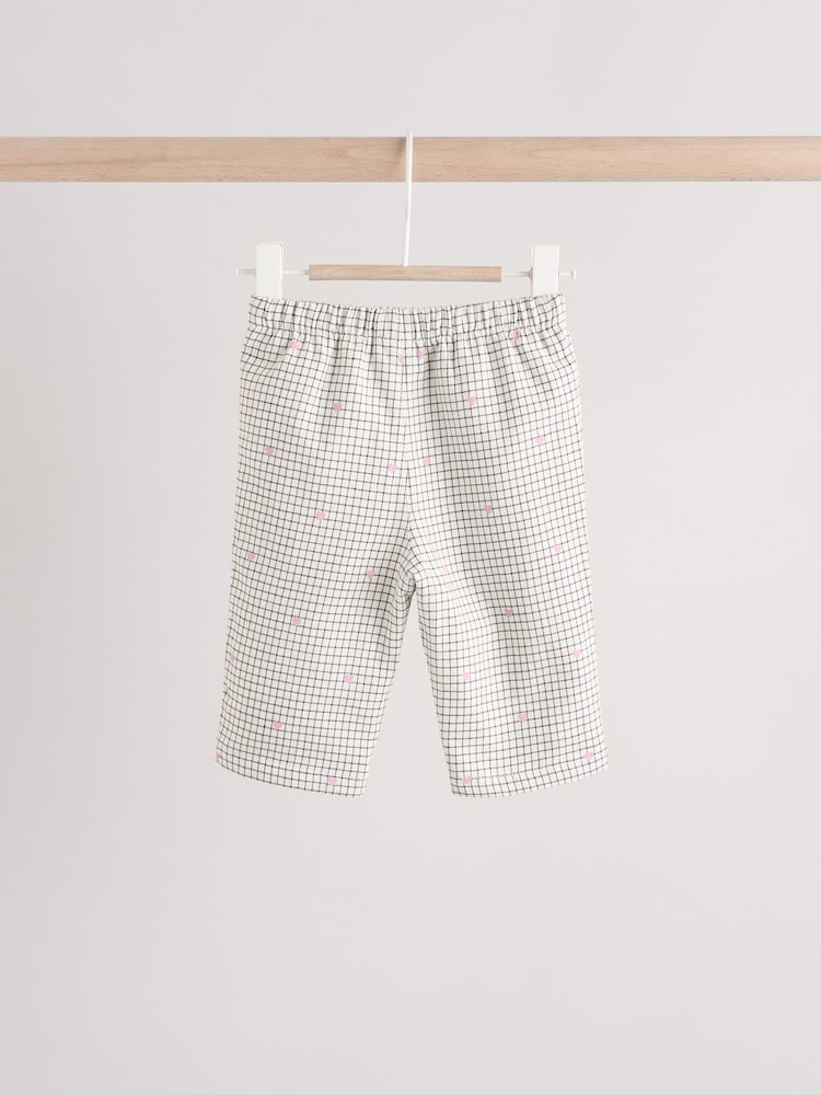 Pink/White Knitted 100% Cotton Baby Jumper & Woven Trousers Set (0mths-2yrs) - Image 2 of 2