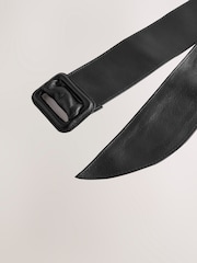 Black Wide Leather Belt - Image 3 of 3