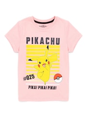 Vanilla Underground Pink Girls Pokemon 100% Cotton T-Shirt - Image 1 of 4