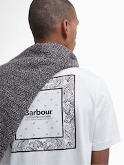 Barbour® White Relaxed Fit Thornley Back Print 100% Cotton T-Shirt - Image 5 of 7