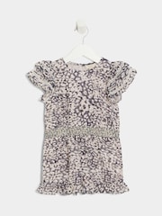 River Island Mädchen Chiffon Overall mit Leopardenprint - Bild 1 von 4