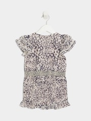 River Island Mädchen Chiffon Overall mit Leopardenprint - Bild 2 von 4
