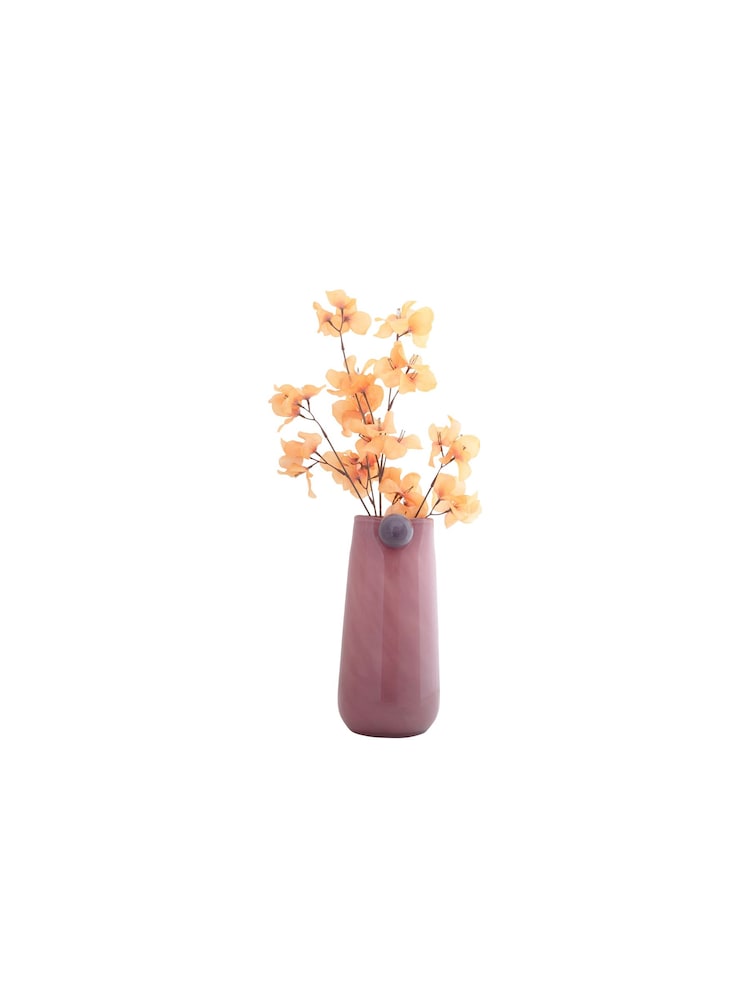 pt, Soft Pink Bolita Glass Vase Large - Image 2 of 4