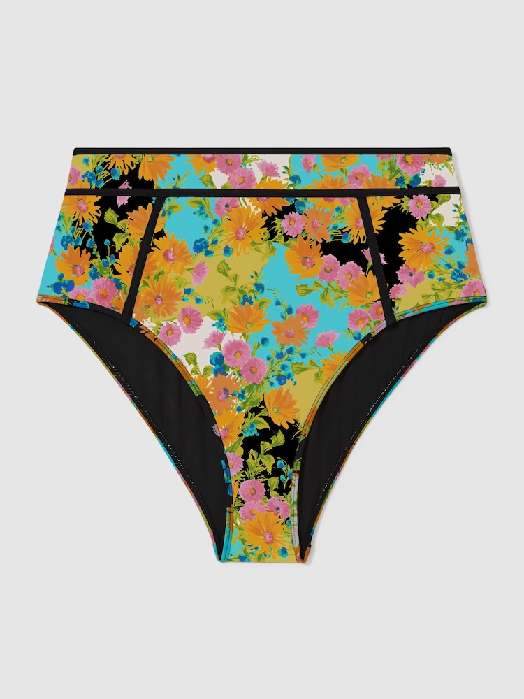 Florere Printed High Rise Bikini Bottoms - Image 2 of 4