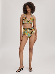 Florere Printed High Rise Bikini Bottoms - Image 3 of 4
