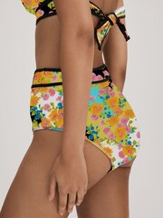 Florere Printed High Rise Bikini Bottoms - Image 4 of 4