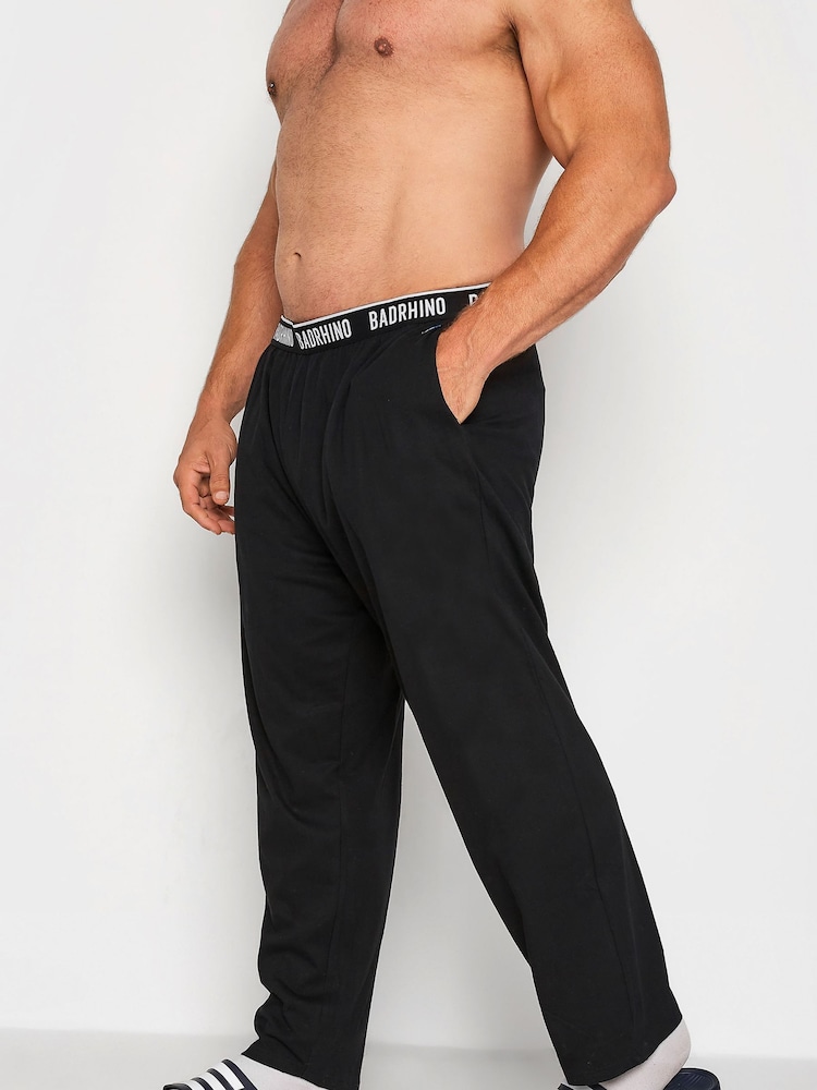 BadRhino Big & Tall Black Loungewear Trousers - Image 1 of 4