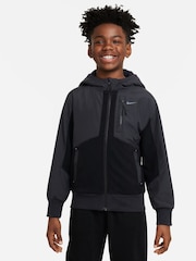 Nike Black Therma FIT City Utility EasyOn Winterized Zip Through Hoodie - Image 1 of 4