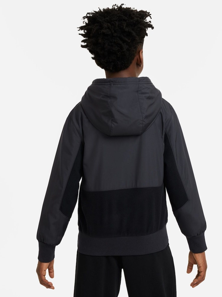 Nike Black Therma FIT City Utility EasyOn Winterized Zip Through Hoodie - Image 2 of 4