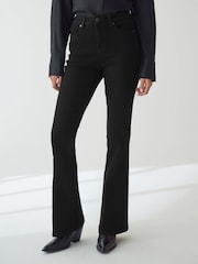 Black Hourglass Supersoft Flared Jeans - Image 3 of 12