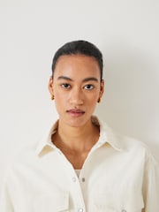 Blanco - Hush Oversized Davina Denim 100% Cotton Shirt - Imagen 4 de 5