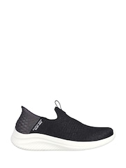 Skechers Black Womens Ultra Flex 3.0 Slip In Wide Fit Trainers - Imagen 2 de 3