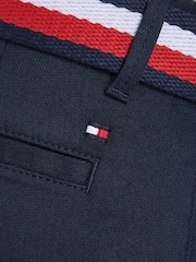 Tommy Hilfiger Blue Woven Belted Shorts - Image 6 of 6