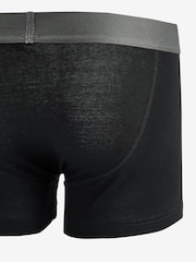 Black 15 Pack A-Front Pure 100% Cotton Boxers - Image 3 of 4