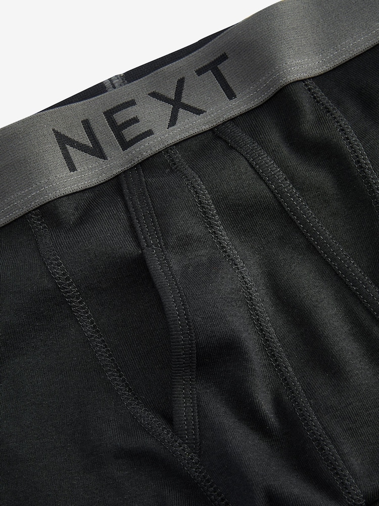 Black 15 Pack A-Front Pure 100% Cotton Boxers - Image 4 of 4