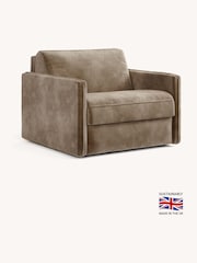 Jay-Be Luxe Velvet Cedar Mink Brown Slim Snuggle Sofa Bed - Image 2 of 6