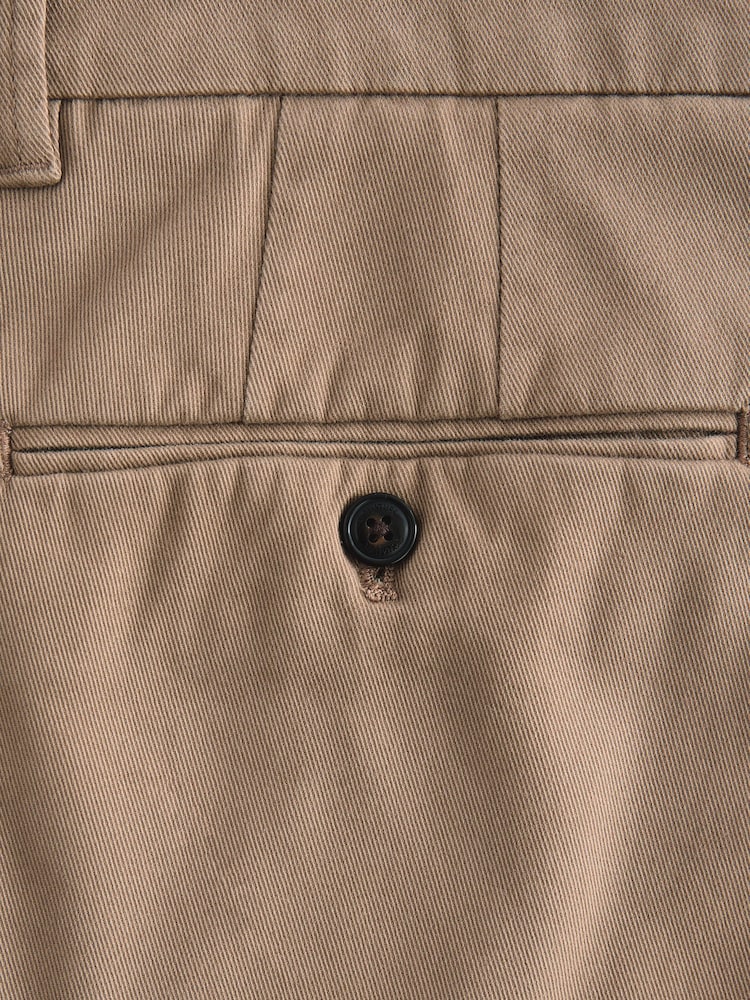 Stone Natural Slim Fit Nova Fides Italian Signature Chino Trousers - Image 10 of 11