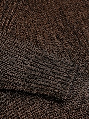 بني - Sparkle High Neck Knitted Jumper - صورة 7 من 7