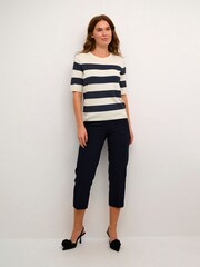 Kaffe Lizza Striped Knit Top - Image 3 of 6
