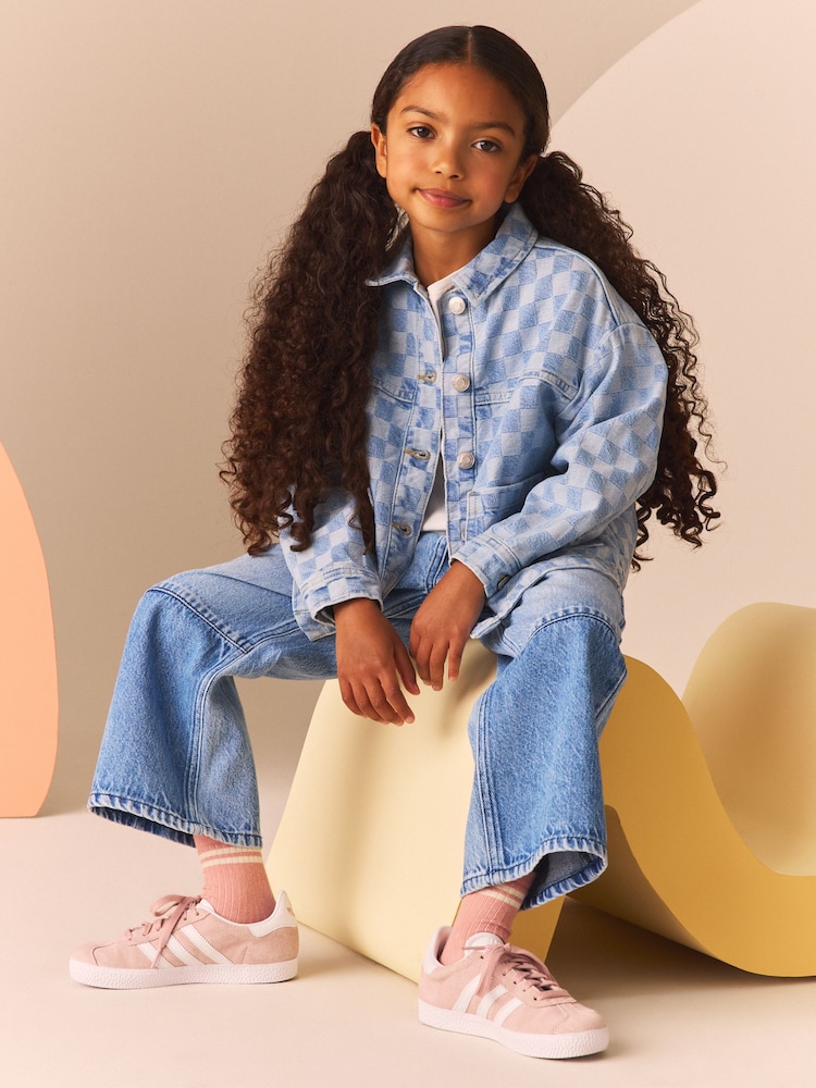 Check Denim Shacket (3-16yrs) - Image 3 of 9