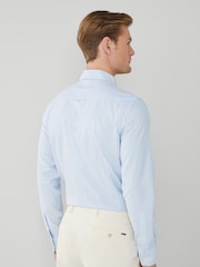 Hackett London Men Blue 100% Cotton Shirt - Image 2 of 5