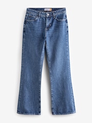 Dark Blue Relaxed Bootcut 100% Cotton Jeans - Image 5 of 7