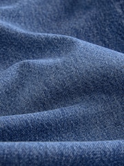 Dark Blue Relaxed Bootcut 100% Cotton Jeans - Image 7 of 7