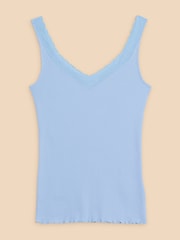 White Stuff Blue 100% Cotton Seabreeze Vest - Image 5 of 7