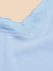 White Stuff Blue 100% Cotton Seabreeze Vest - Image 7 of 7