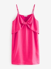 Pink - Mini-Trägerkleid mit Schleife - Bild 4 von 5