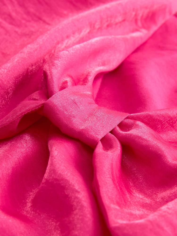 Pink - Mini-Trägerkleid mit Schleife - Bild 5 von 5