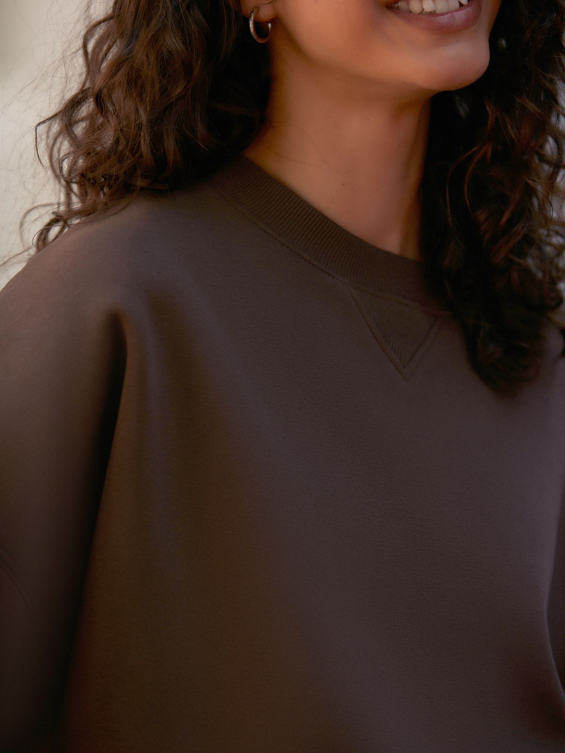 Buy Brown Chocolate Oversized Relaxed Fit Heavyweight