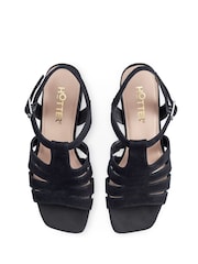 Hotter Black Portofino Buckle Sandals - Image 4 of 4