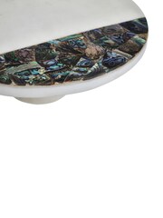 Maison by Premier White Marble Round Cake Stand - Image 2 of 2