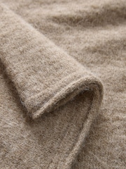 Neutral Mole Soft Touch Crew Neck Knitted Jumper with Alpaca - Image 6 of 7