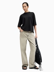 AllSaints Black Amelie T-Shirt - Image 5 of 7