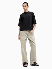 AllSaints Black Amelie T-Shirt - Image 6 of 7