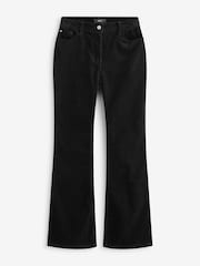 Black Hourglass Cord Flared Trousers - Image 5 of 6