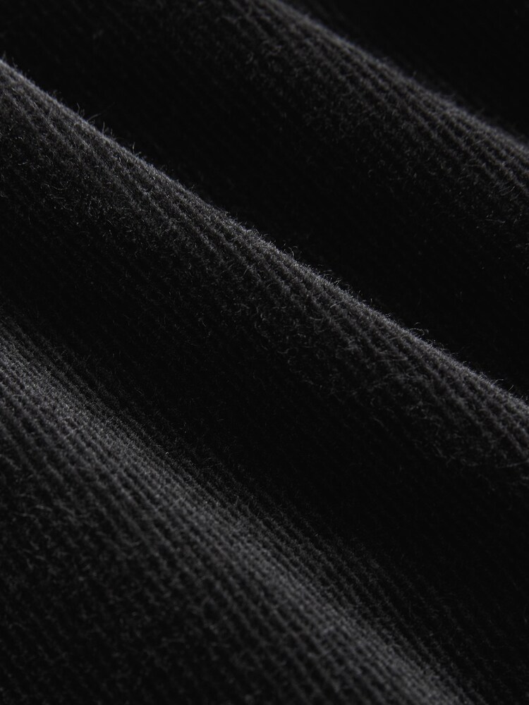 Black Hourglass Cord Flared Trousers - Image 6 of 6