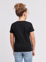Lee Black Girls Regular Fit Wobbly Graphic T-Shirt - Image 3 of 8