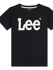 Lee Black Girls Regular Fit Wobbly Graphic T-Shirt - Image 6 of 8