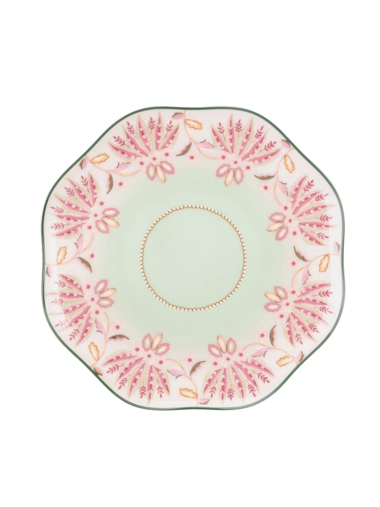 Cath Kidston Green Friendship Gardens Set of 4 Side Plates - Image 2 of 3