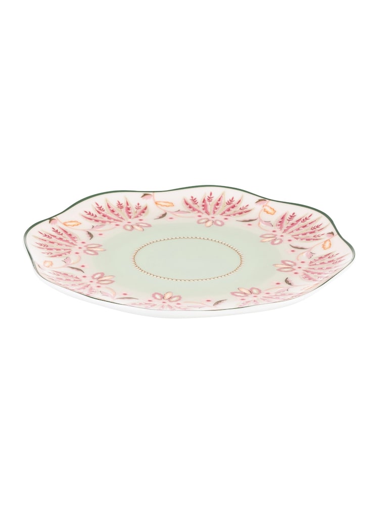 Cath Kidston Green Friendship Gardens Set of 4 Side Plates - Image 3 of 3