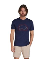 Raging Bull Blue Scatter Stitch Bull 100% Cotton T-Shirt - Image 1 of 9