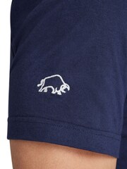 Raging Bull Blue Scatter Stitch Bull 100% Cotton T-Shirt - Image 7 of 9