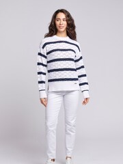 U.S. Polo Assn. White Regular Fit Womens Pointelle Knit Jumper - Image 3 of 8
