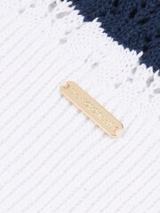 U.S. Polo Assn. White Regular Fit Womens Pointelle Knit Jumper - Image 8 of 8