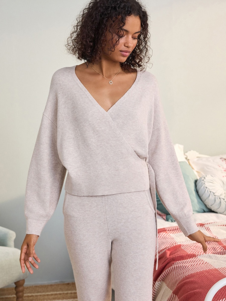 bouillie d'avoine - Laura Ashley haut cache-cœur en maille - Image 3 of 6